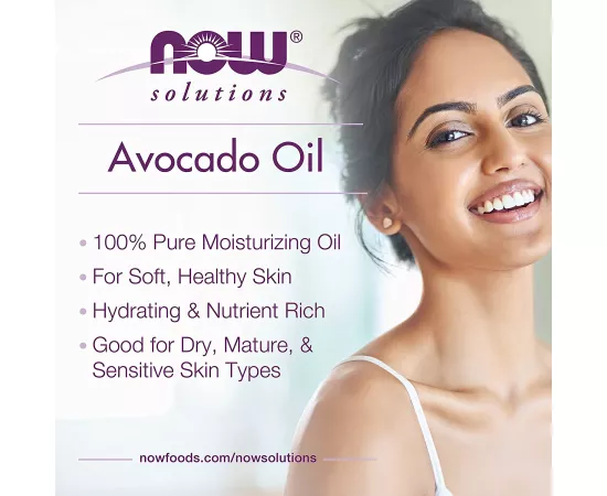 Now Solutions Avocado Oil 100% Pure Moisturizing Oil 16 Fl Oz.