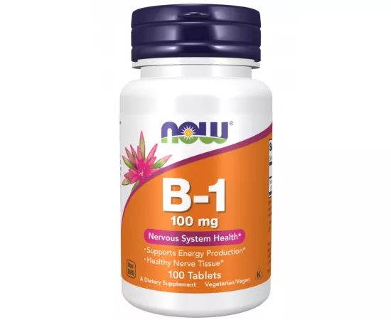 Now Foods Vitamin B-1 100mg 100 Tablets