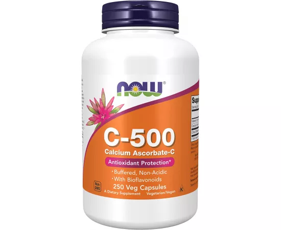 Now Foods, Vitamin C-500 Calcium Ascorbate, Antioxidant Protection, 100 Capsules