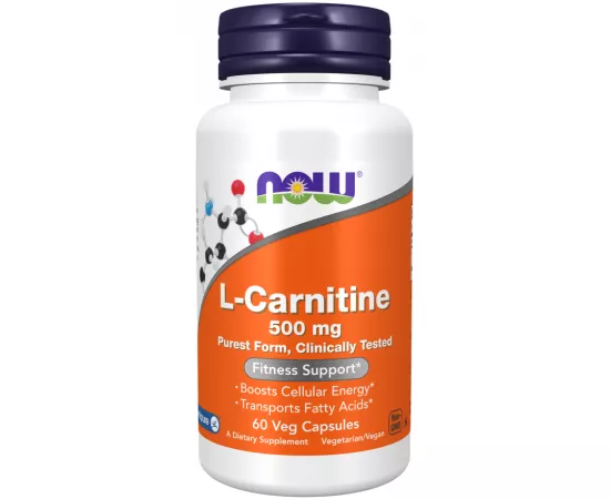 Now Sports L-Carnitine 500mg 60 Veg Capsules