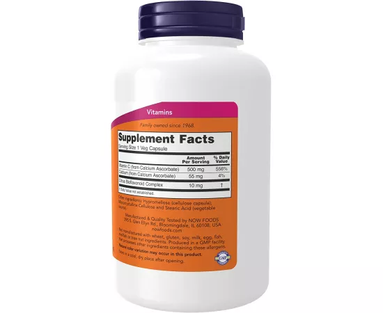 Now Foods, Vitamin C-500 Calcium Ascorbate, Antioxidant Protection, 100 Capsules