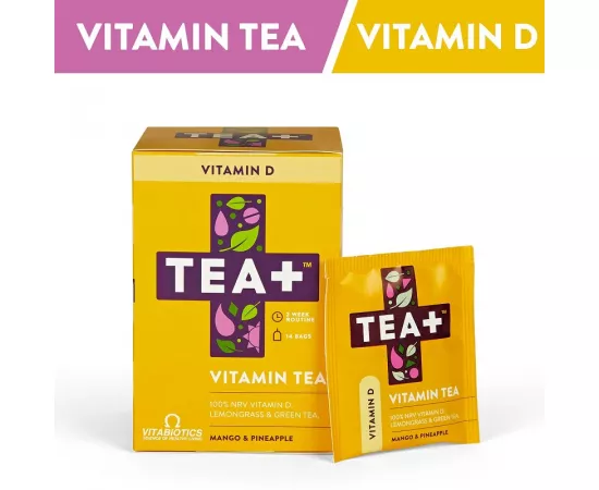 TEA+  Vitamin D Green Herbal Teav14  Day Supply