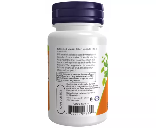 Now Foods Silymarin Milk Thistle Extract 300 mg 100 Veg Capsules