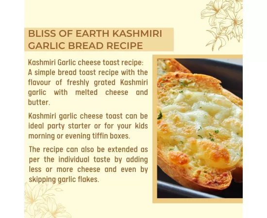 Bliss of Earth Naturally Organic Kashmiri Garlic From Indian Himalayas Single Clove, Kashmiri Lahsun, Snow Mountain Garlicg Make Garlic Paste Garlic Mayonnaise Good for Health 500g