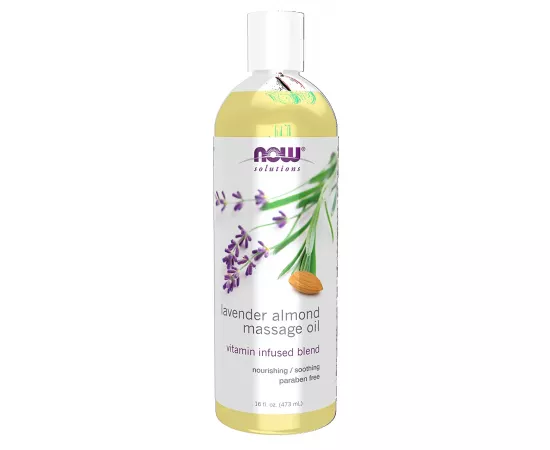 Now Solutions Lavender Almond Massage Oil 16 fl oz. / 473 ml