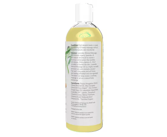 Now Solutions Lavender Almond Massage Oil 16 fl oz. / 473 ml