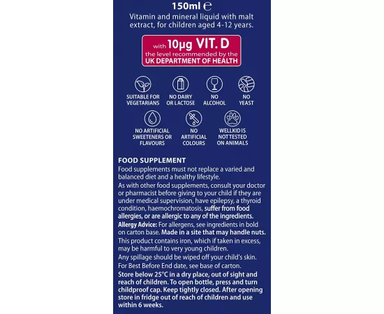 Vitabiotics  Wellkid  Multi-Vitamin Liquid 150ml