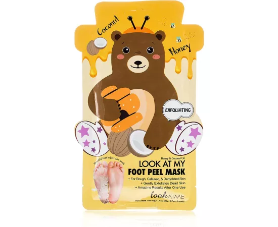 Look At Me 1pc Look At My Foot Peel Foot Mask (Bear)