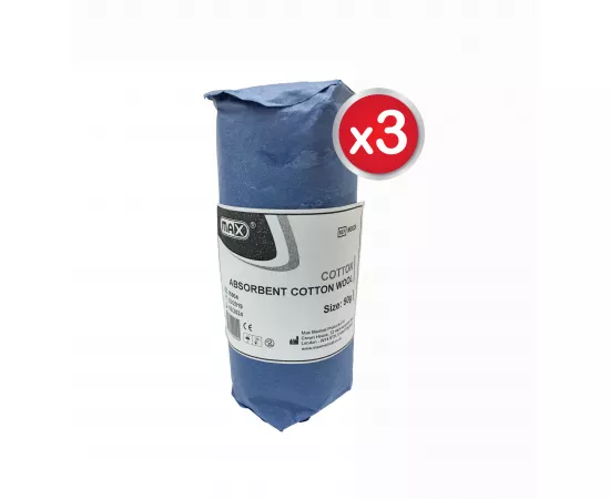 Max Cotton Wool Roll 50gm 3 Pcs