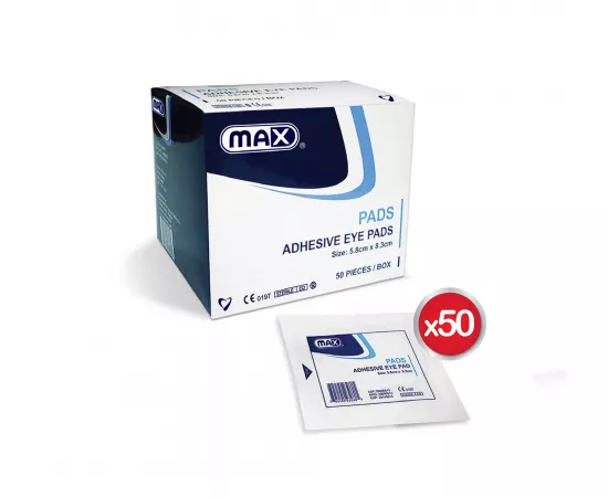 Max Sterile Adhesive Eye Pad 50pcs/Box