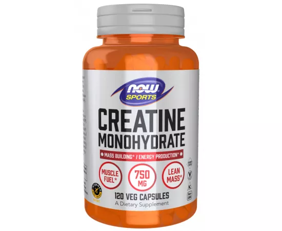 Now Sports Creatine Monohydrate 750mg 120 Veg Capsules