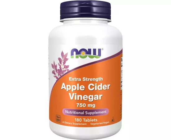 Now Foods Apple Cider Vinegar 750 mg 180 Tablets