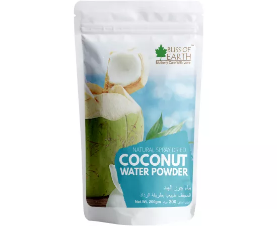 Bliss of Earth Coconut Water Powder Natural Spray Dried Instant Mix Drink Beverage 200g