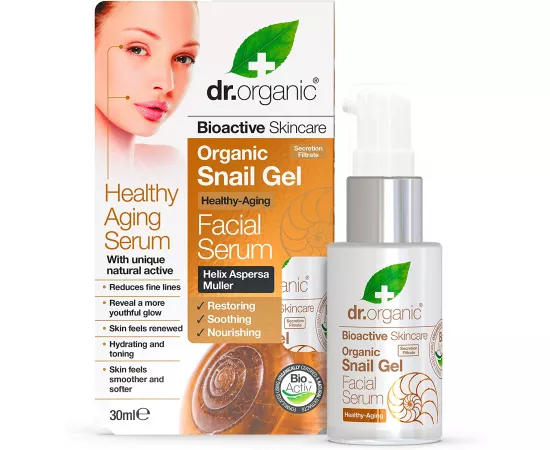 Dr Organic  Snail Gel Facial Seru m 30ml