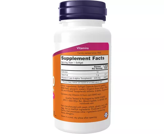 Now Foods Vitamin E-1000 Iu 50 Softgels