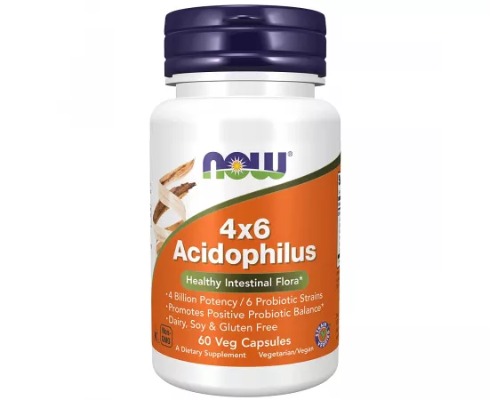 Now Foods Acidophilus 4X6 Capsules 60 Capsules