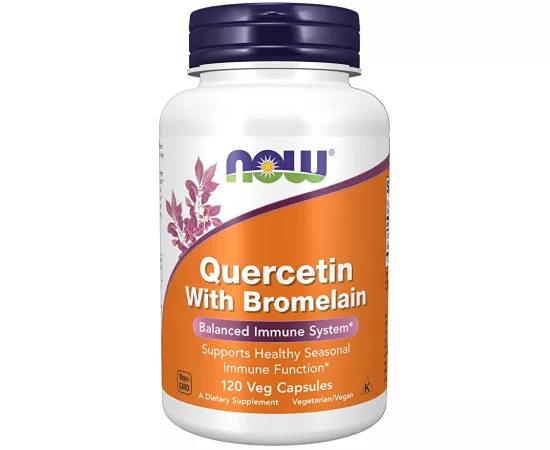 Now foods Quercetin with Bromelain 120 Veg Capsules