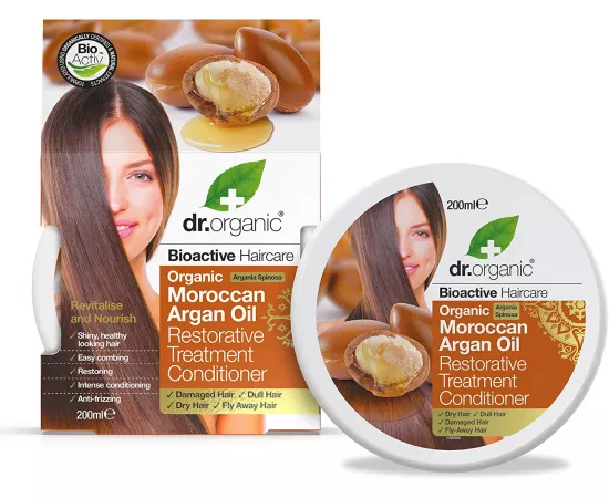 Dr.Organic  Moroccan  Argan Oil Restorative Treatment  Conditioner  200ml