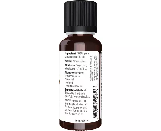 Now Essential Oils  Cinnamon Cassia Oil 100% Pure 1 Fl. Oz.