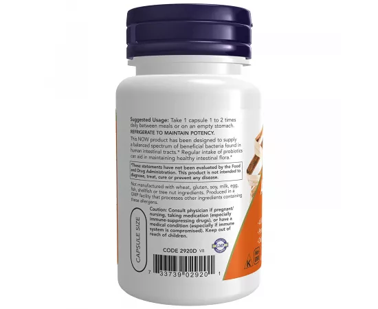 Now Foods Acidophilus 4X6 Capsules 60 Capsules