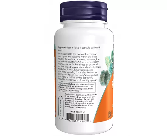 Now Foods Zinc Picolinate 50mg 120 Veg Capsules