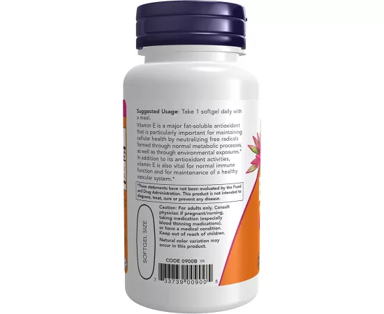 Now Foods Vitamin E-1000 Iu 50 Softgels