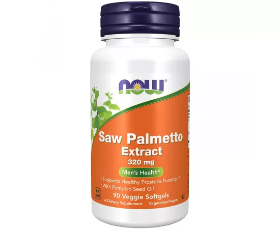 Now Foods Saw Palmetto Extract 320mg  90 Veggie Softgels