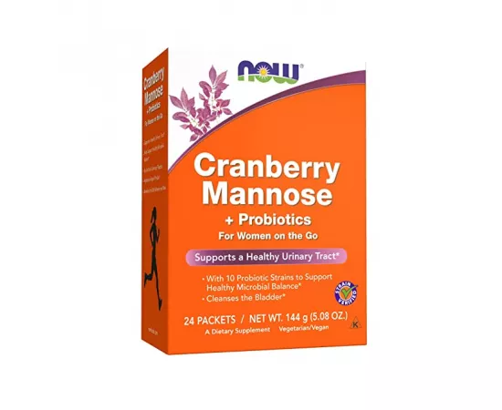 Now Foods Cranberry Mannose + Probiotics 24 Packets