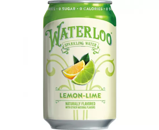 Waterloo Lemon-Lime Sparkling Water - 12 Pack x 355ml - 0 Sugar, 0 Calories, Non-GMO, Gluten Free, BPA Free, Vegan, Whole30, Kosher, No Artificial Sweetener, Soda & Tonic Replacement