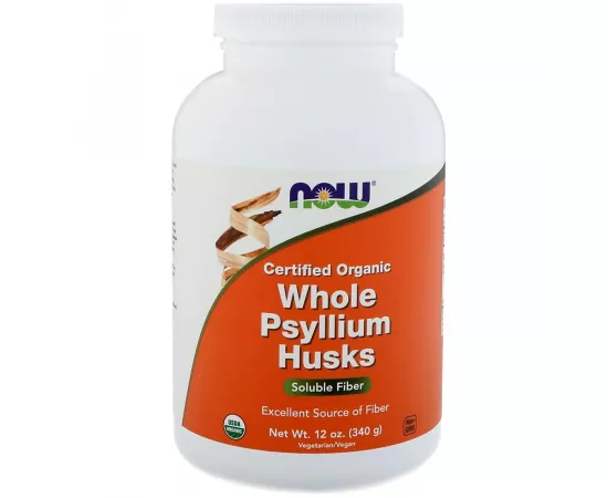 Now Foods Psyllium Husk Powder  Organic, 12 Oz.  340g