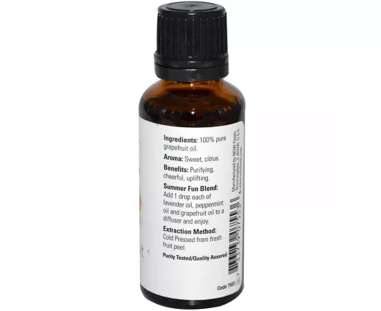 Now Solutions  Grapefruit Oil 100% Pure 1 Fl. Oz