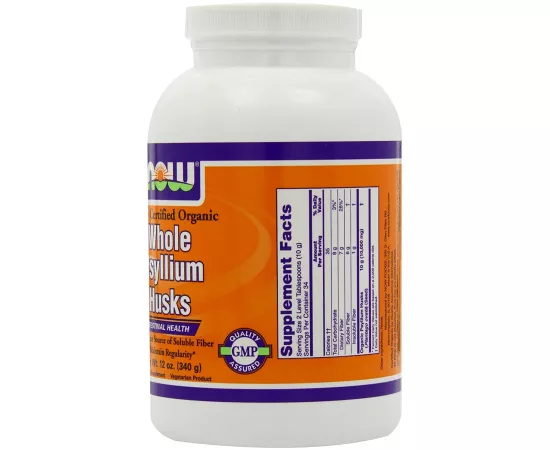 Now Foods Psyllium Husk Powder  Organic, 12 Oz.  340g