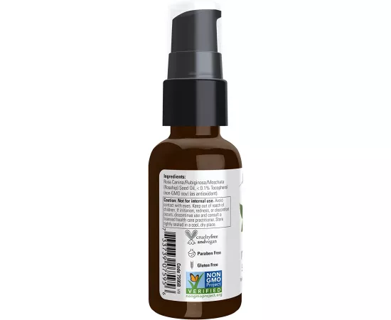 Now Solutions Rose Hip Seed Oil 100% Pure 1 Fl. Oz.