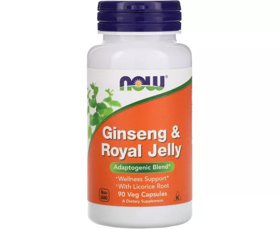 Now Foods Ginseng & Royal Jelly 90 Capsules