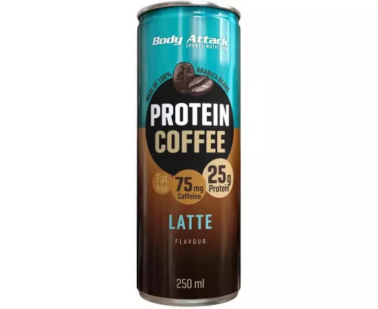 Body Attack Protein Coffee Café Latte 250 ml