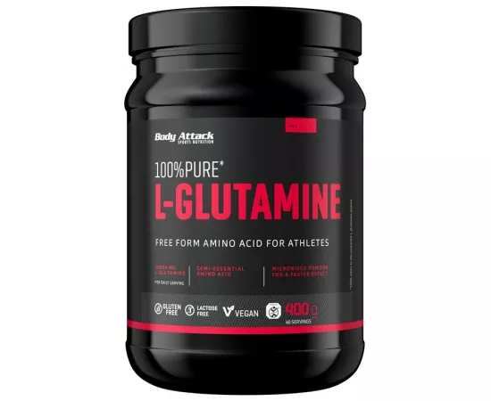 Body Attack 100% Pure L-Glutamic Acid Beverage Powder 400g