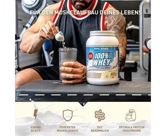 Body Attack 100% Whey Protein Strawberry White Chocolate 2.3 kg