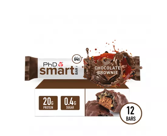 PhD Smart Bar Chocolate Brownie Flavor - Pack of 12