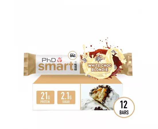 PhD Smart Bar White Chocolate Blondie Flavor - Pack of 12