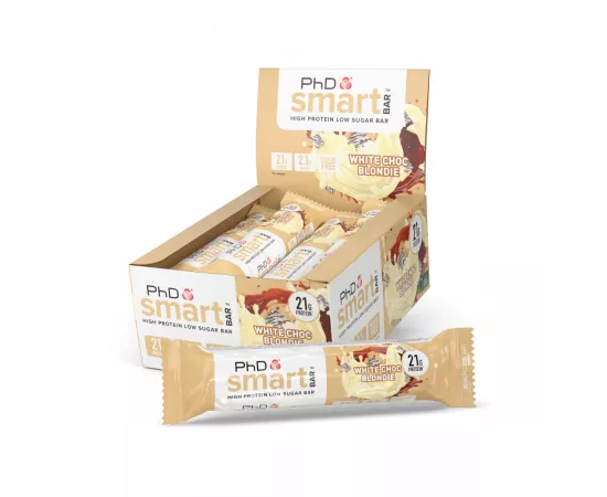 PhD Smart Bar White Chocolate Blondie Flavor - Pack of 12