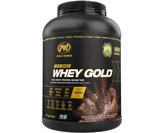 PVL Gold Series 100% Whey Gold Creamy Chocolate Peanut Butter Swirl  2.7 kg (6 lbs)