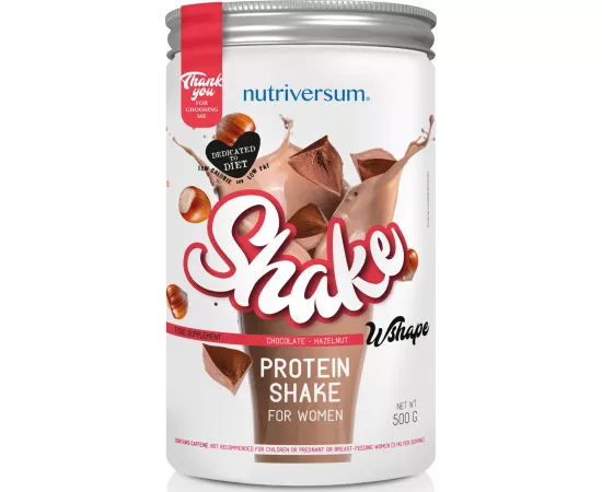 Nutriversum Wshape Shake Hazelnut Chocolate 500g