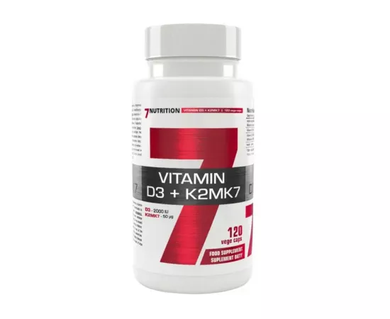 7Nutrition Vitamin D3 + K2MK7 120 VCapsules