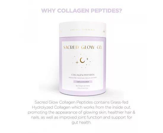 Collagen Peptides - Unflavored Hydrolyzed Bovine Collagen - 250g (25 Servings)