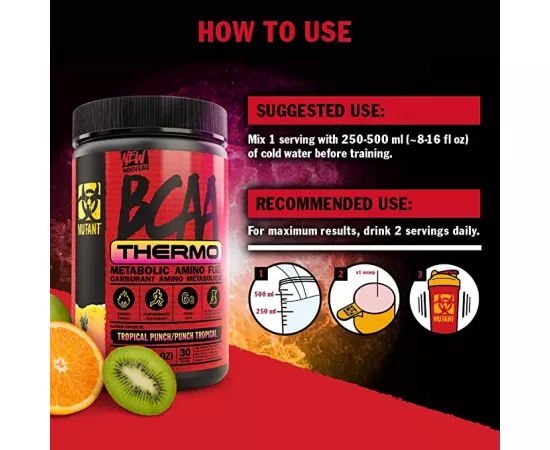 Mutant BCAA Thermo  Tropical Punch 285g