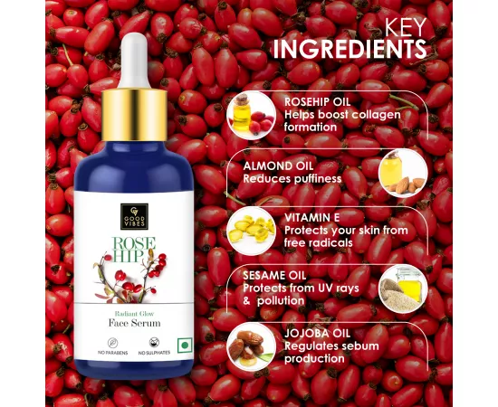 Good Vibes Rosehip Radiant Glow Face Serum (30 ml)