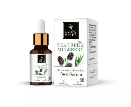 Good Vibes Tea Tree + Mulberry Skin Glow & Oil Control Serum  (10 ml)