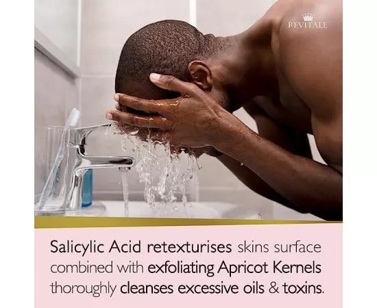 Revitale Salicylic Acid Scrub Soap, Pore Exfoliating, Softening Skin, Anti-Blemish