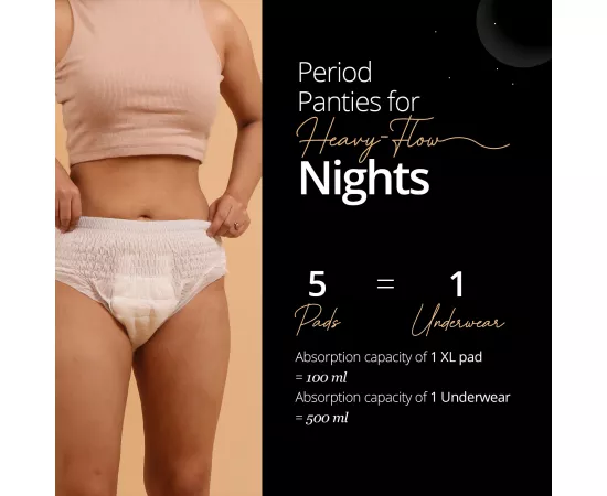 Carmesi Diposable Period Underwear (4 units) (S-M)