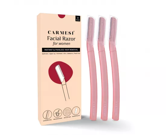 Carmesi Facial Razor for Women - Pack of 3